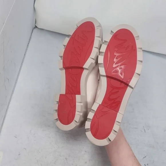 CHRISTIAN LOUBOUTIN Pink CL Moc Lug Loafer - Picture 2 of 7